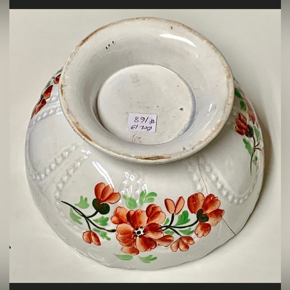 Early 19th Century Gaudy Welsh Unrecorded Green Floral Pattern "29" Bowl - Picture 10 of 10